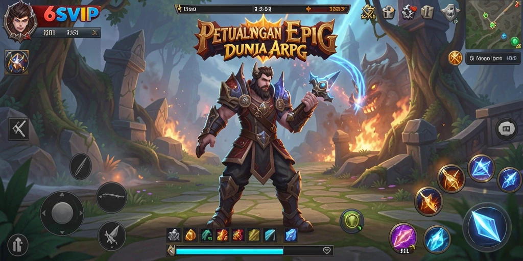 Tangkapan layar gameplay ARPG yang memukau dan penuh aksi.