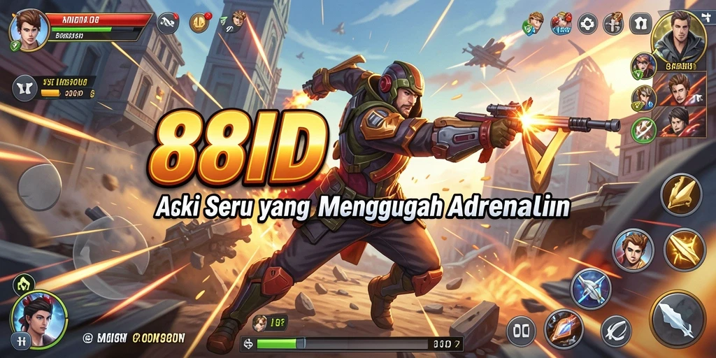 Tampilan gameplay mendebarkan di 88ID dengan aksi penuh adrenalin.