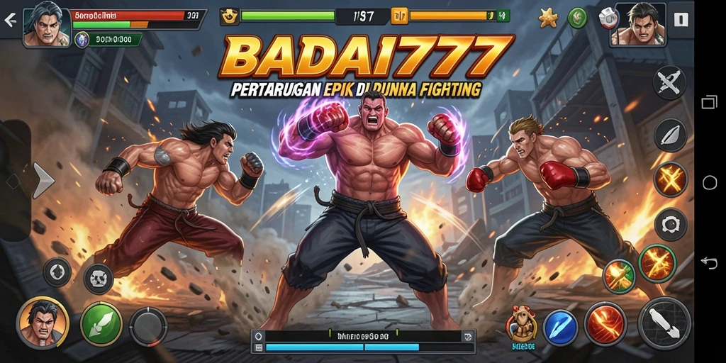 Tampilan screenshot BADAI777 menunjukkan aksi pertarungan yang seru dan mendebarkan.