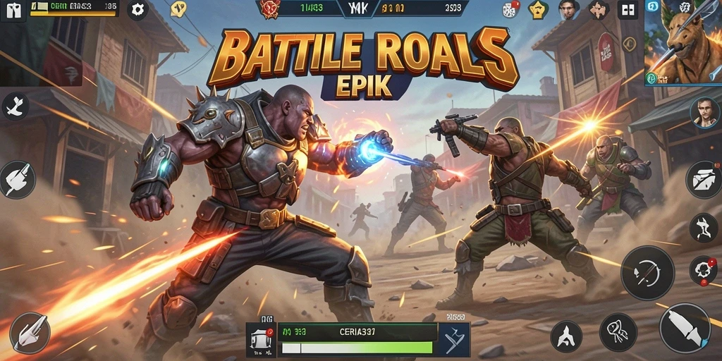 Screenshot gameplay CERIA33 menampilkan aksi pertarungan mendebarkan yang menarik.