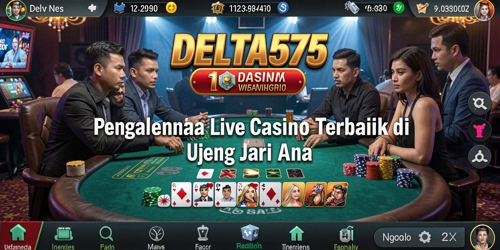 Gameplay Live Casino yang mendebarkan dan interaktif.