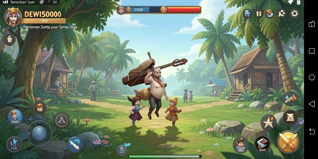 Screenshot gameplay DEWI5000 menampilkan pengalaman santai yang mengasyikkan.