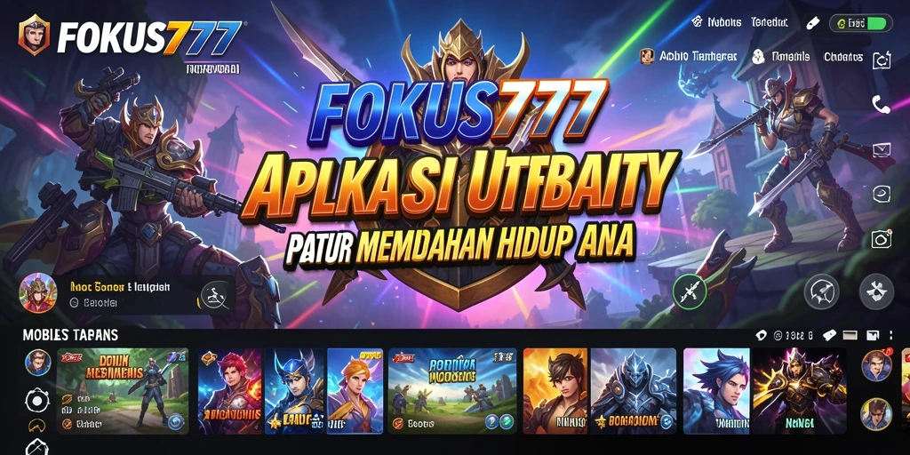 Tampilan antarmuka FOKUS777 yang mudah digunakan dan penuh fitur.