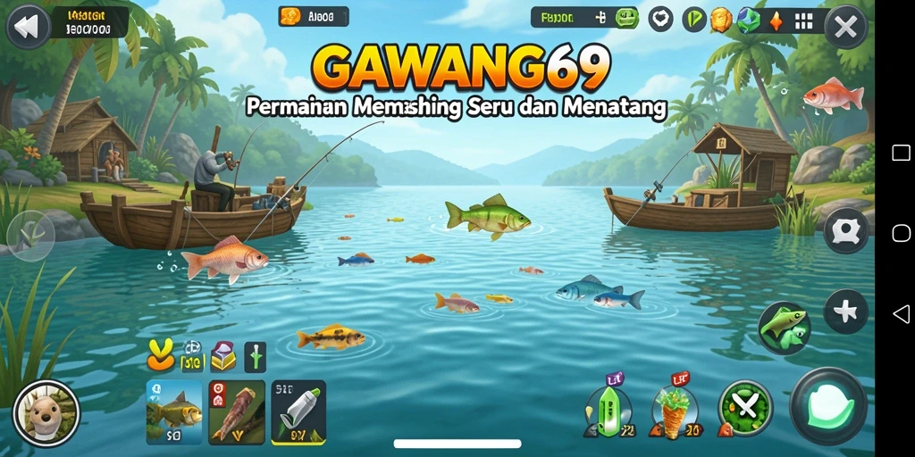 Tampilan menarik dari gameplay GAWANG69 dengan pengalaman memancing yang realistik.