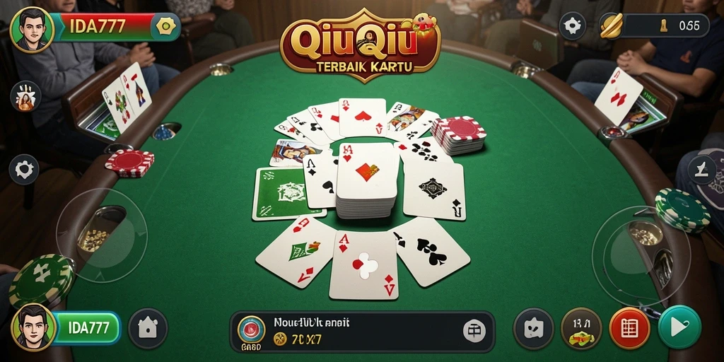 Tampilan gameplay QiuQiu yang seru dan dinamis di IDA777.
