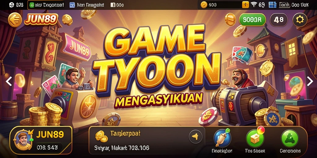 Gameplay Tycoon yang seru dan menantang di JUN88.