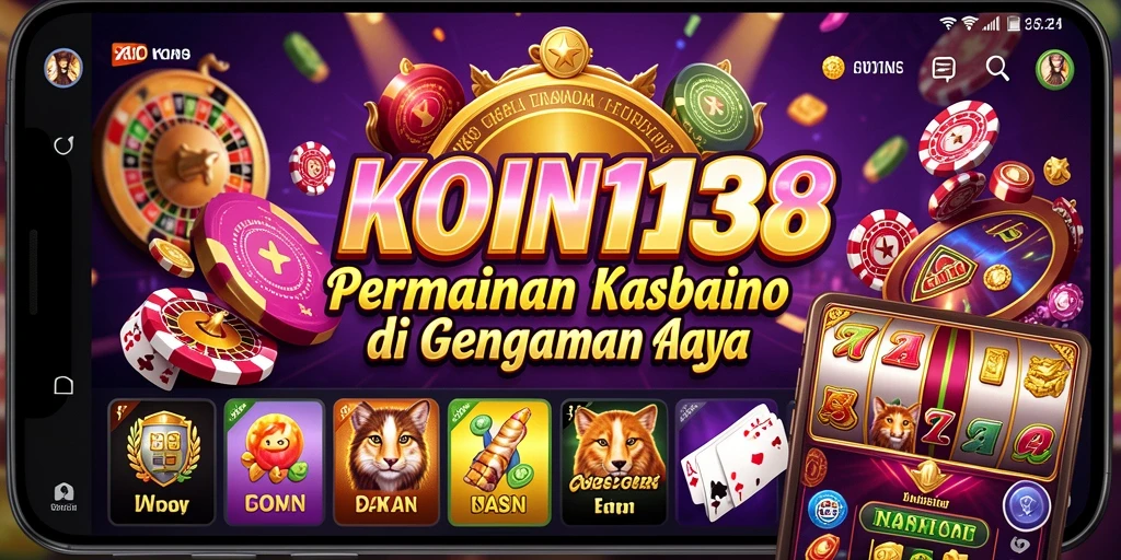 Tampilan menakjubkan dari gameplay KOIN138 di kasino.