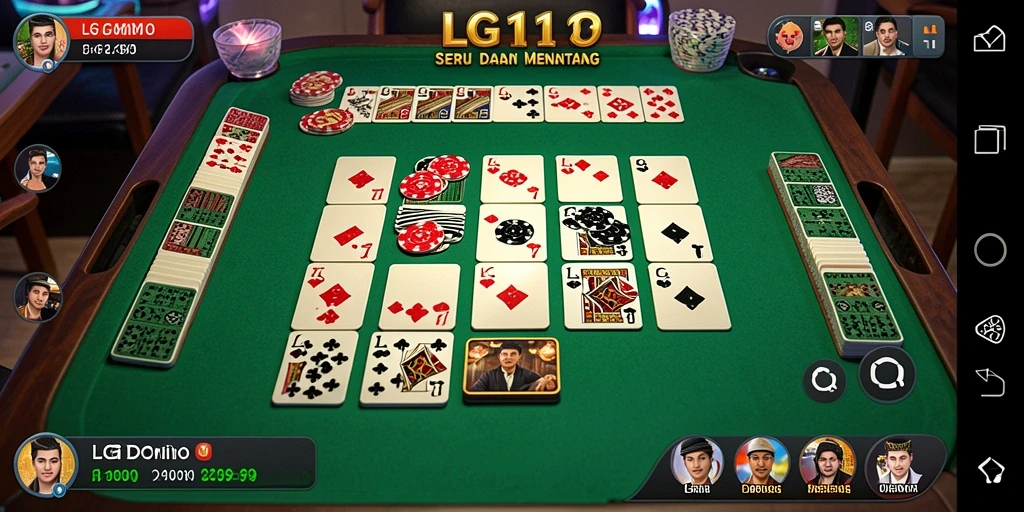 Tampilan gameplay domino yang menarik dan interaktif.