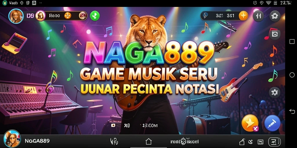 Menggambarkan gameplay seru dengan berbagai lagu dan instrumen di NAGA889.