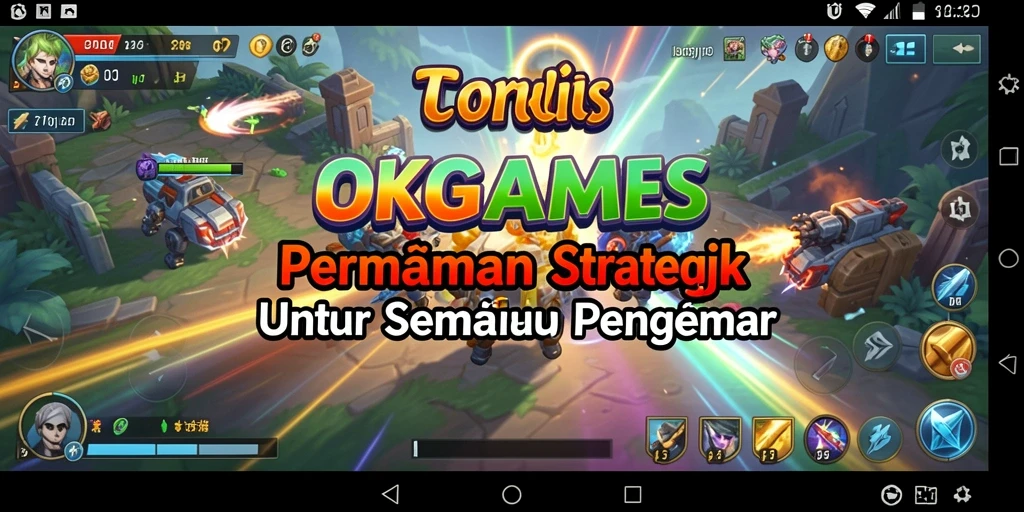 Tampilan gameplay menantang di OKGAMES dengan strategi yang mendalam.