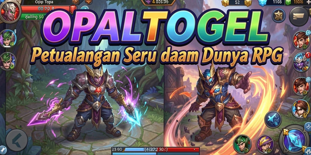 Tampilan gameplay seru dalam OPALTOGEL dengan karakter yang menonjol.