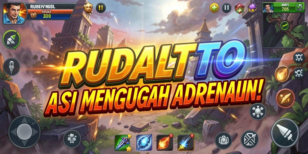 Tangkapan layar gameplay menegangkan dalam RUDALTOTO.