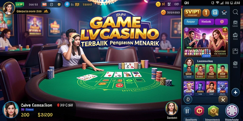 Tampilan gameplay SVIP1 yang seru dan interaktif di Live Casino.